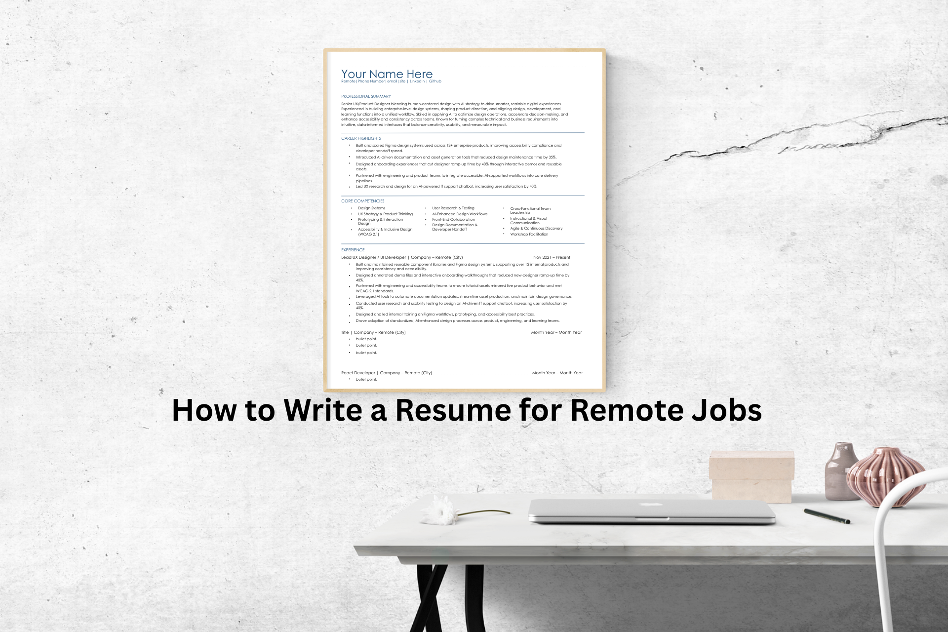 How to write a resume for remote jobs